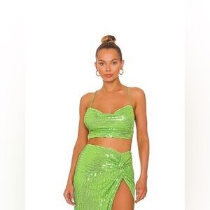 NBD JESSENIA TOP in Neon Green